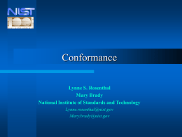 Presentation: What is this thing called conformance?