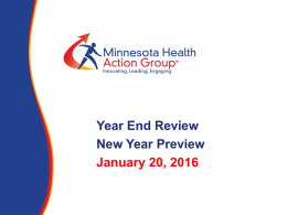 January Member Meeting: Year-end Review; New-year Preview,