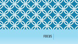 Focus Notes