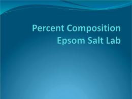 Epsom Salt Lab