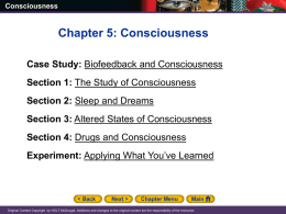 Chapter 5: Conciousness