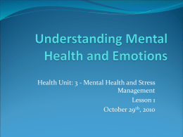 ppl3o u3l1 mental health and stress management