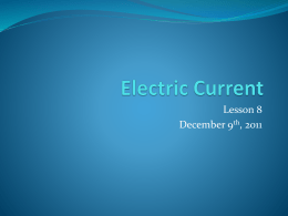snc1d u3 lesson 8 electric current