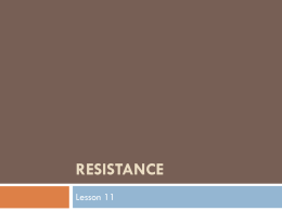 snc1d u3 lesson 11 resistance