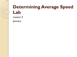 sph4c u1l5 determining average speed lab