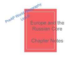 EuropeandRussiaChapterNotes.ppt