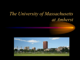 University of Massachusetts Presentation