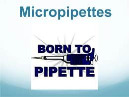 Micropipette Lab