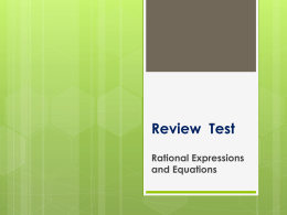 review  test