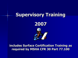2007_Surface_Certification_Training.ppt