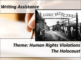 GHG10_CLASS-78_CFA-WR#11 – Human Rights Violations – The Holocaust HELP