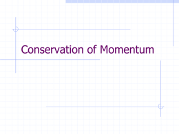 conservation of momentum powerpoint
