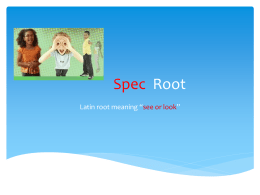 Spec root powerpoint game