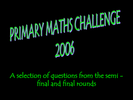 Primar y Maths Challenge 2006