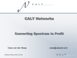 Caly Networks.ppt