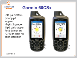 Â» Aktivitet 2 , GPS innstillinger.ppt
