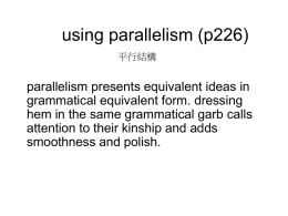 using parallelism (p226).ppt