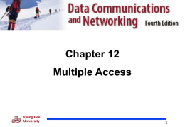Chapter12 Multiple Access