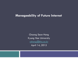 Manageability in Future Internet_2015.ppt