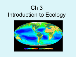 Ch 4 Ecology Powerpoint