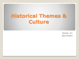 notes 1-historical themes  culture
