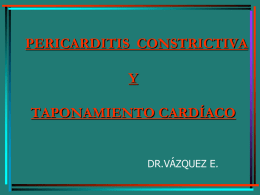 16. Dr. Vásquez – Taponamiento Cardiaco