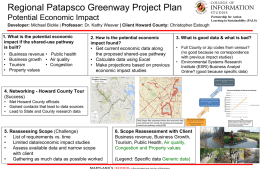 Regional Patapsco Greenway Project Plan Potential Economic Impact