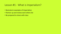 imperialism case study lesson 1 - brainstorm   fact - interpretation