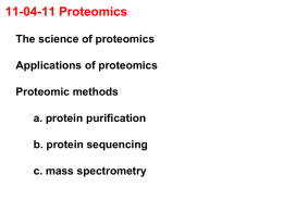 proteomics notes