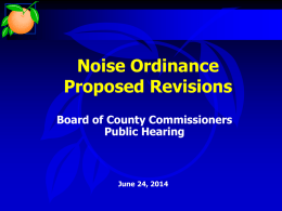 2014-06-24 Public Hearing Ordinance Noise