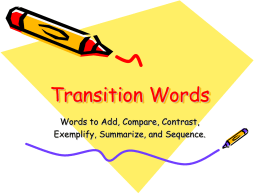 Transition Words.ppt