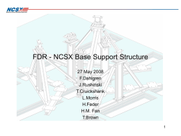 FDR-NCSX-BaseSupportSructure-5-27-08.ppt