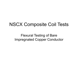 NSCX Composite Coil Test Report 15MAR04.ppt
