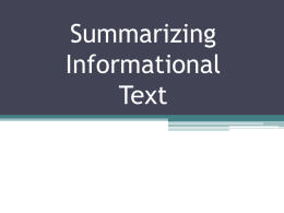 Summarizing Informational Text.pptx