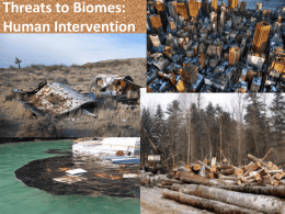 Threat to Biomes Human Intervention.pptx