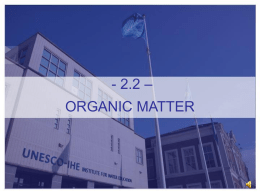 Course 2.2. Organic matter.pptx