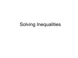 Inequalities.PPT