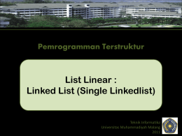 T7 8-(List linier)Single Linked List