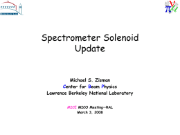 Spectrometer solenoid RFCC module