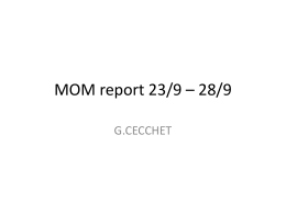 MOM report