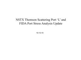 NSTX L Port Analysis Update 10-13-10.ppt