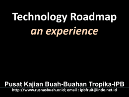 Technology Roadmap
