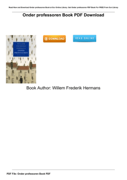 Onder professoren Book PDF Book Author: Willem
