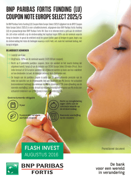 flash invest - BNP Paribas Fortis