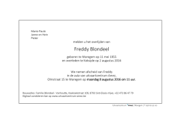 Freddy Blondeel - ingedachten.be