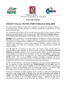 Engie Italia: piano industriale 2016-2018