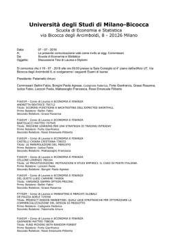 19 luglio ore 09_00 - Scuola di Economia e Statistica