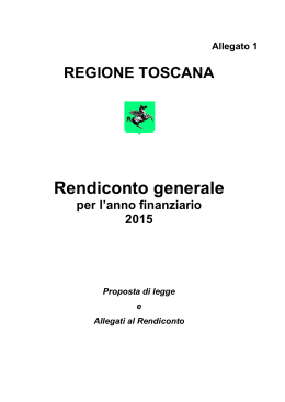 Articolato - Consiglio regionale della Toscana, Regione Toscana