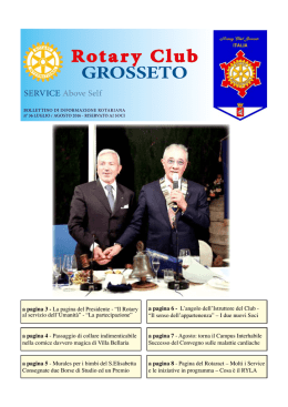 agosto 2016 - Rotary Club Grosseto