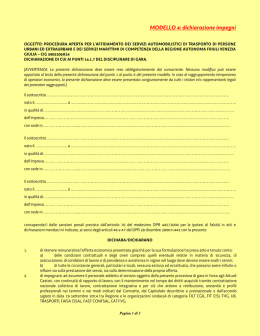dichiarazione gare d``appalto - Regione Autonoma Friuli Venezia